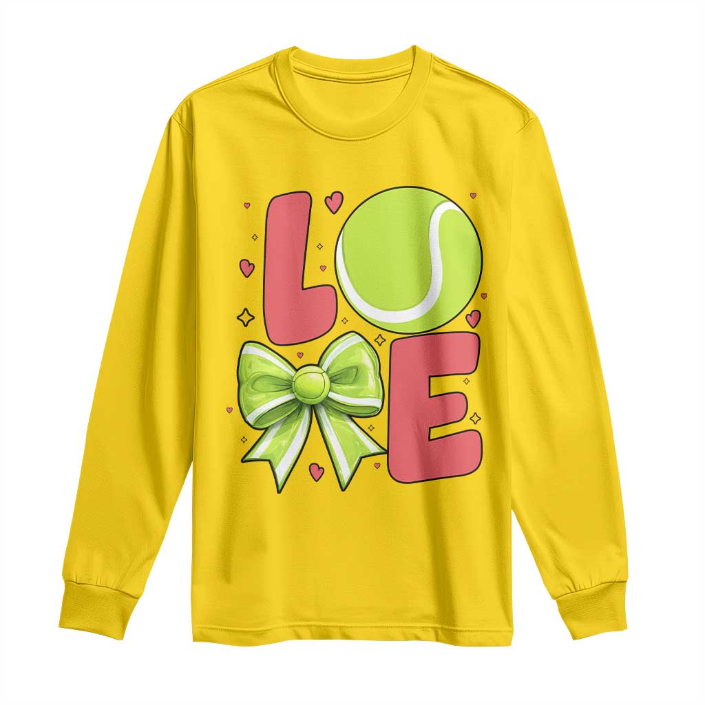 Love With A Tennis Ball Long Sleeve Shirt Valentines Day Gift TS12 Daisy Print Your Wear