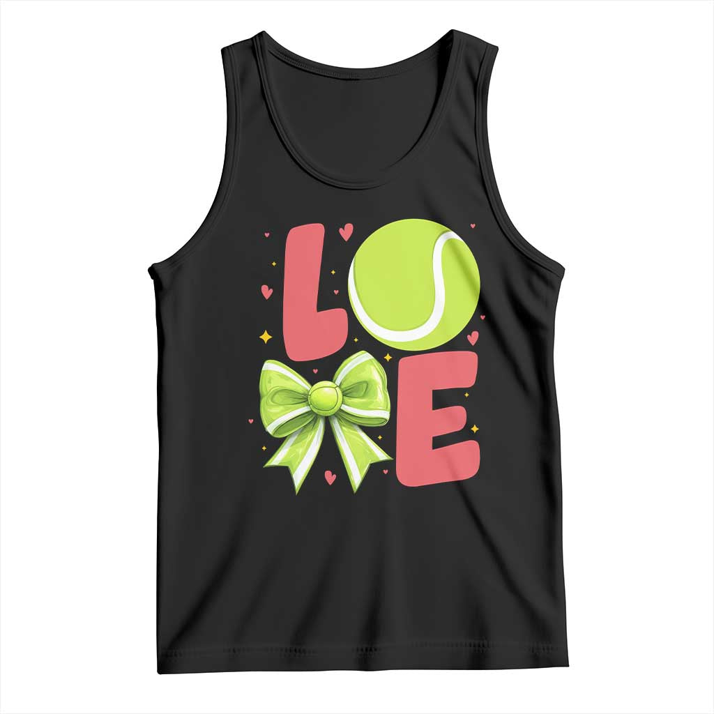 Love With A Tennis Ball Tank Top Valentines Day Gift TS12 Black Print Your Wear