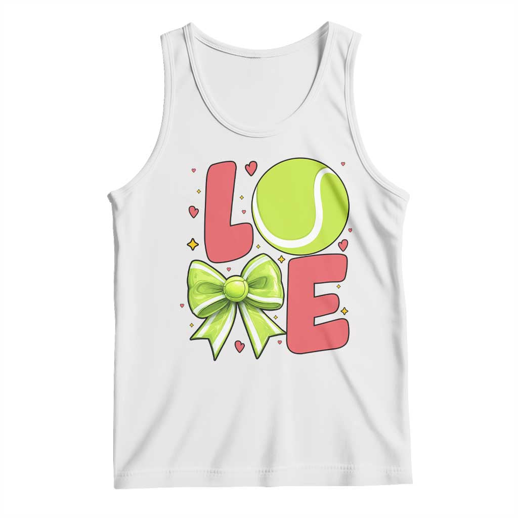 Love With A Tennis Ball Tank Top Valentines Day Gift TS12 White Print Your Wear