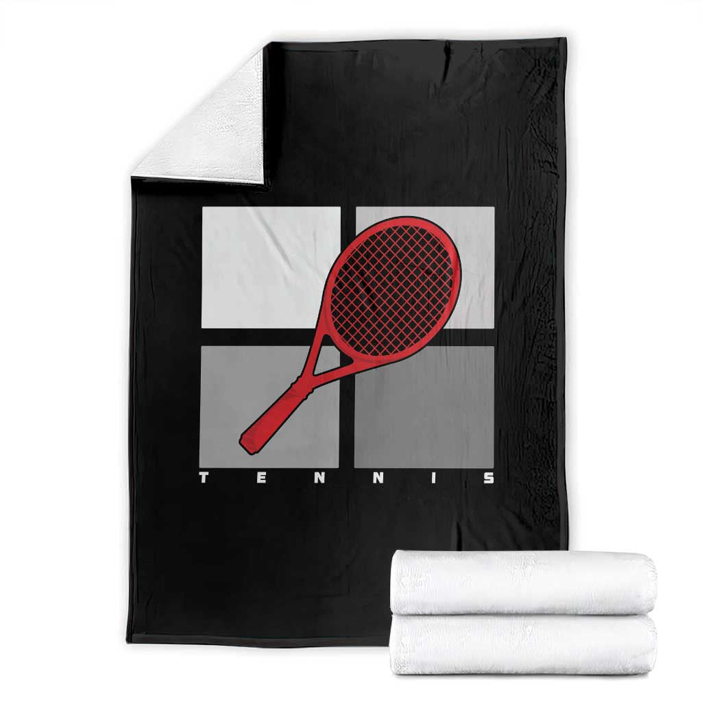 Tennis Obsession Throw Blanket Vintage Sports Lover Gift TS12 Black Print Your Wear