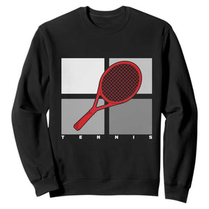 Tennis Obsession Sweatshirt Vintage Sports Lover Gift TS12 Black Print Your Wear