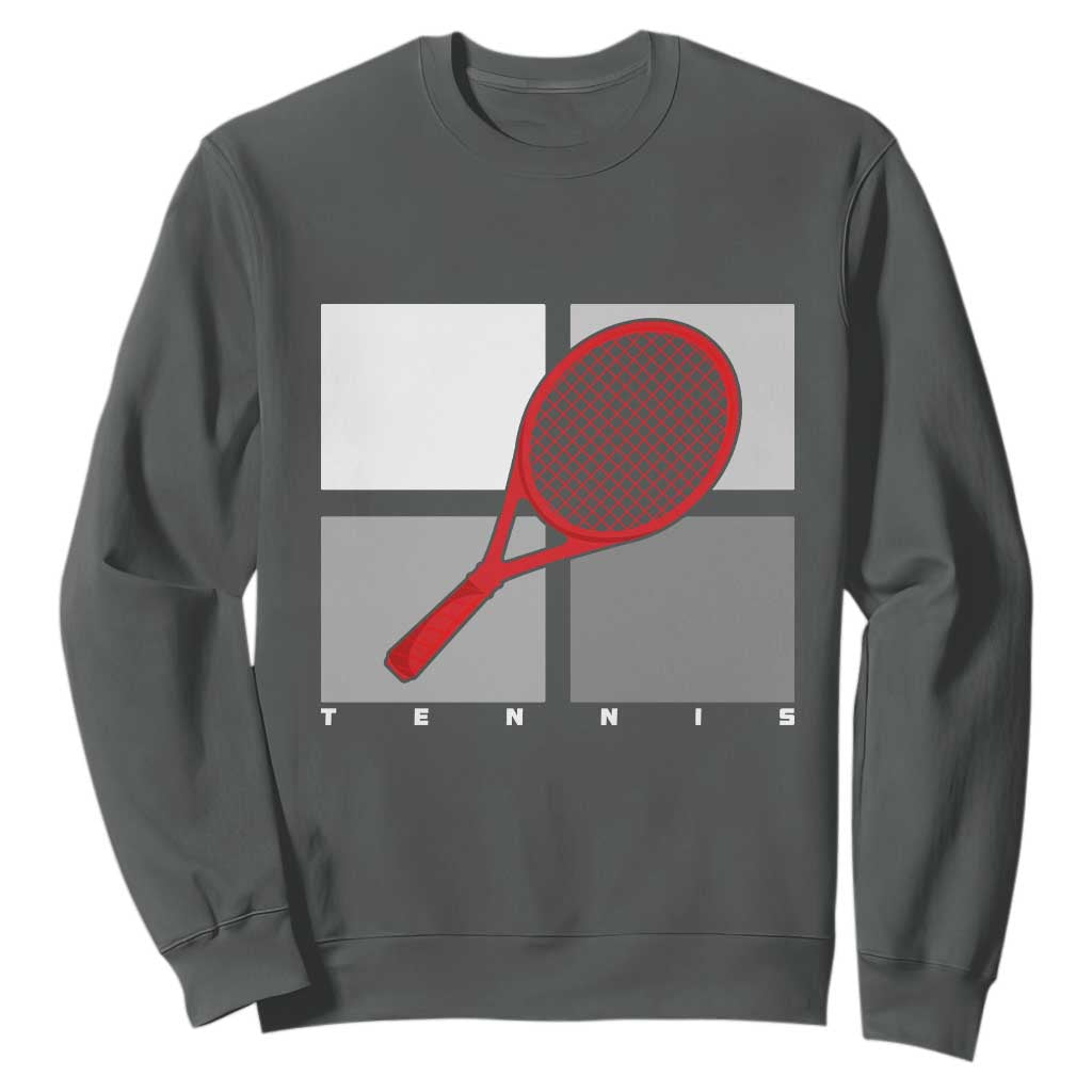 Tennis Obsession Sweatshirt Vintage Sports Lover Gift TS12 Dark Heather Print Your Wear