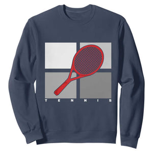 Tennis Obsession Sweatshirt Vintage Sports Lover Gift TS12 Navy Print Your Wear