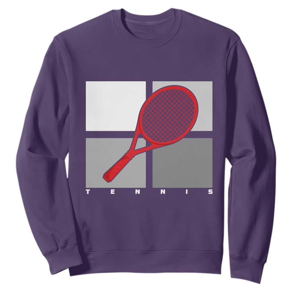 Tennis Obsession Sweatshirt Vintage Sports Lover Gift TS12 Purple Print Your Wear
