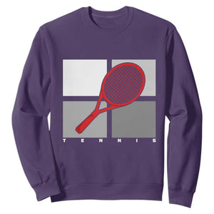 Tennis Obsession Sweatshirt Vintage Sports Lover Gift TS12 Purple Print Your Wear