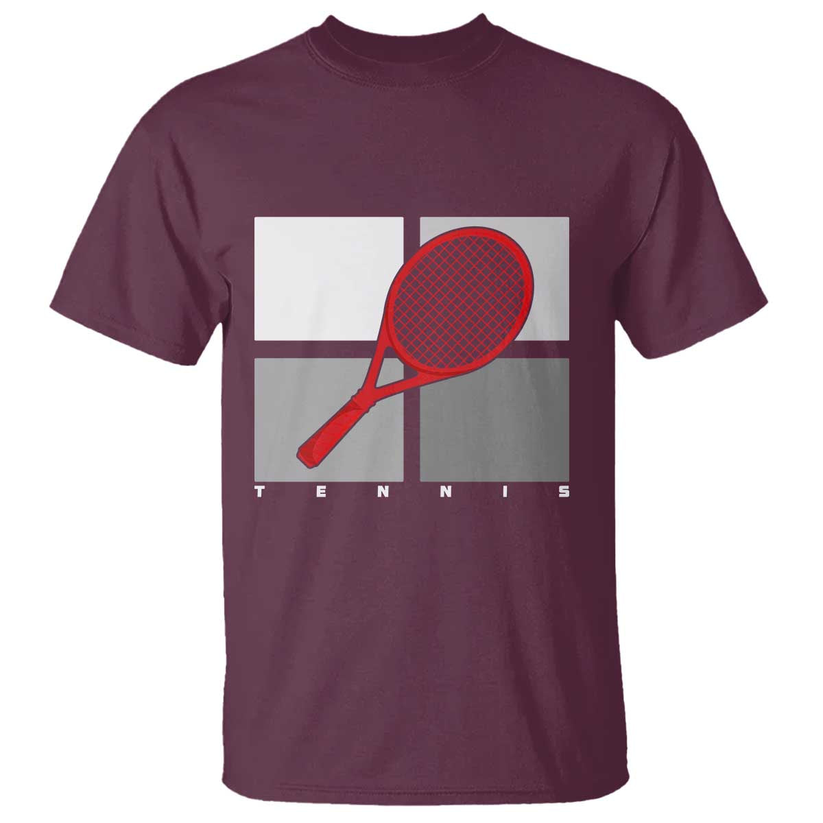 Tennis Obsession T Shirt Vintage Sports Lover Gift TS12 Maroon Print Your Wear