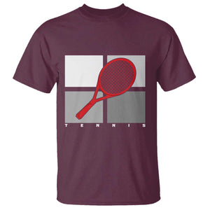 Tennis Obsession T Shirt Vintage Sports Lover Gift TS12 Maroon Print Your Wear