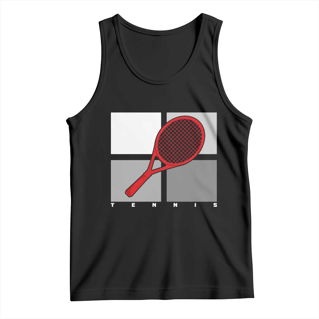 Tennis Obsession Tank Top Vintage Sports Lover Gift TS12 Black Print Your Wear