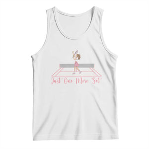 Just One More Set Tank Top Funny Tennis Player Gift For Women TS12 White Print Your Wear