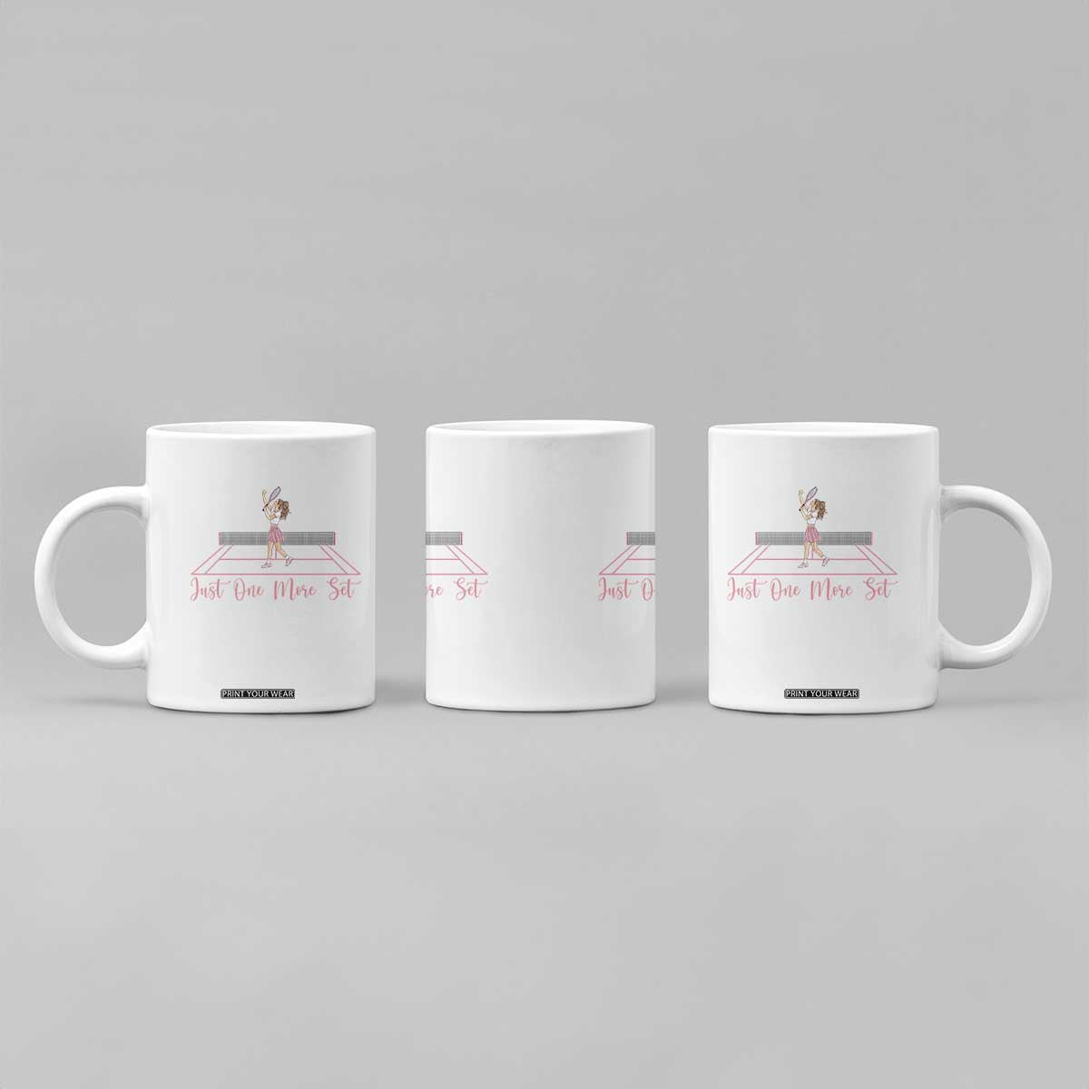 Just One More Set Coffee Mug Funny Tennis Player Gift For Women TS12 Print Your Wear