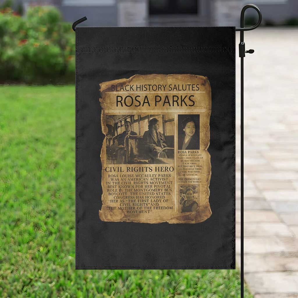 Rosa Parks Garden Flag Female Empowerment History Gift TS12 Print Your Wear