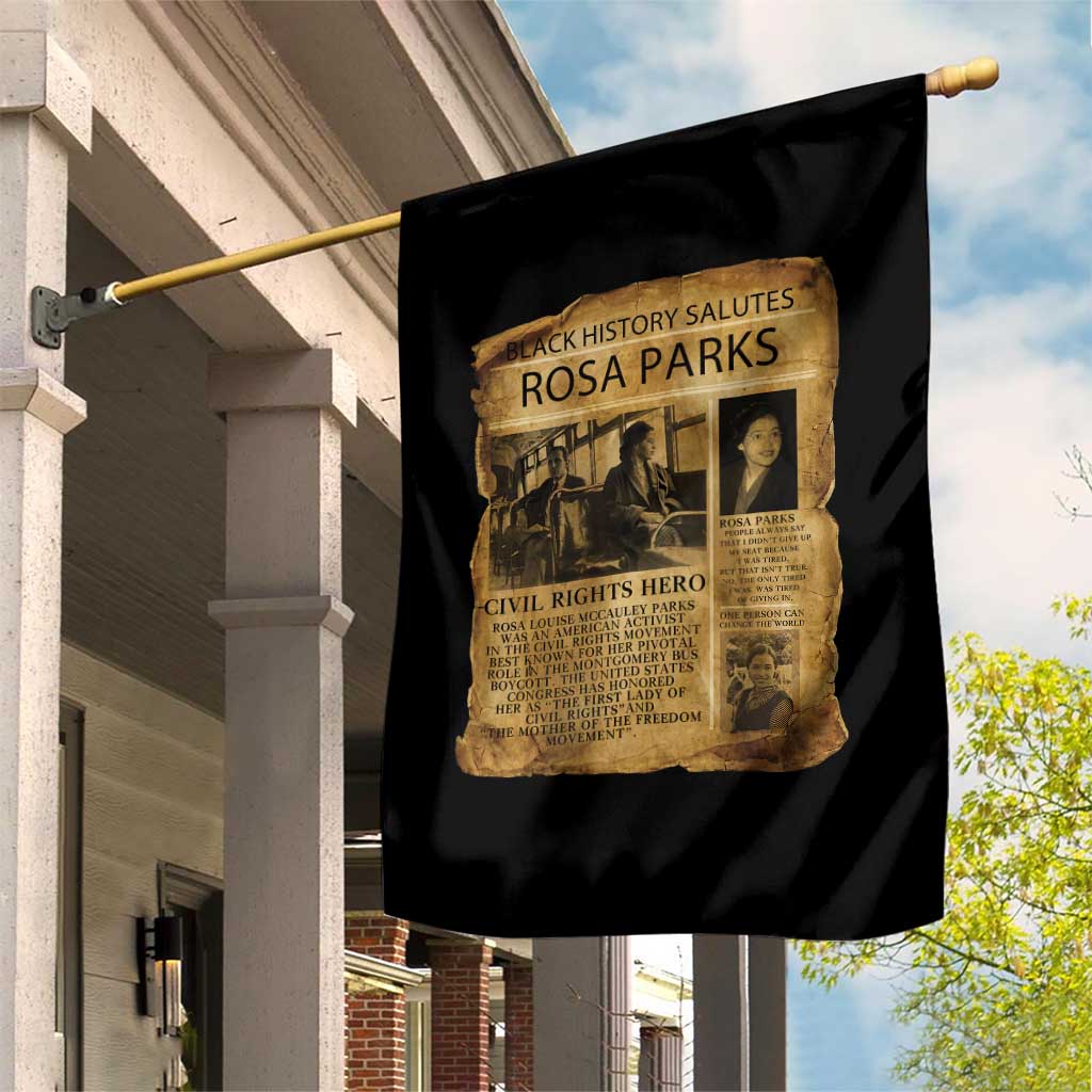 Rosa Parks Garden Flag Female Empowerment History Gift TS12 Print Your Wear