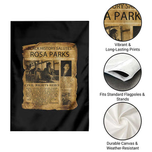 Rosa Parks Garden Flag Female Empowerment History Gift TS12 Print Your Wear