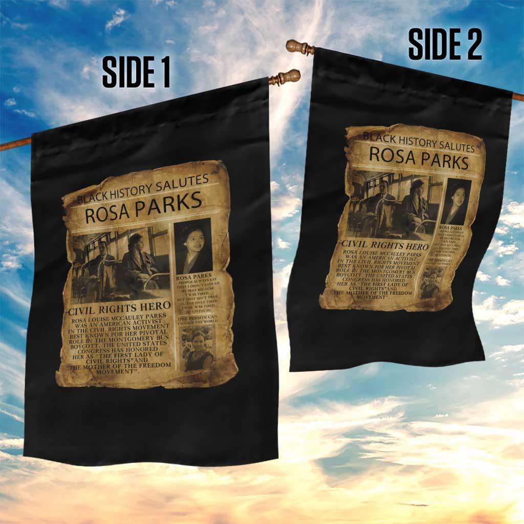 Rosa Parks Garden Flag Female Empowerment History Gift TS12 Print Your Wear