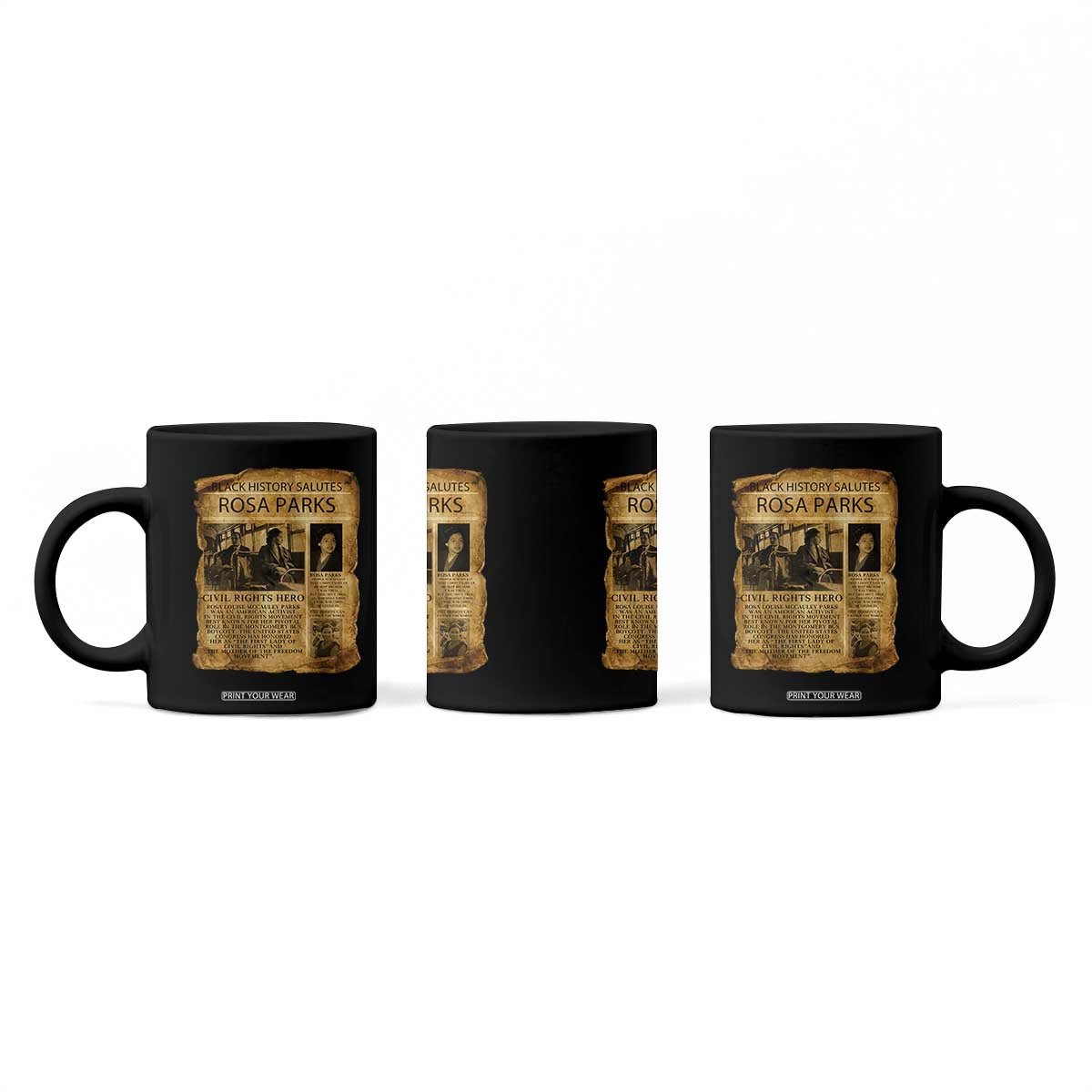 Rosa Parks Coffee Mug Female Empowerment History Gift TS12 Print Your Wear