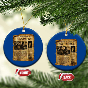 Rosa Parks Ceramic Ornament Female Empowerment History Gift TS12 1pc Blue Print Your Wear