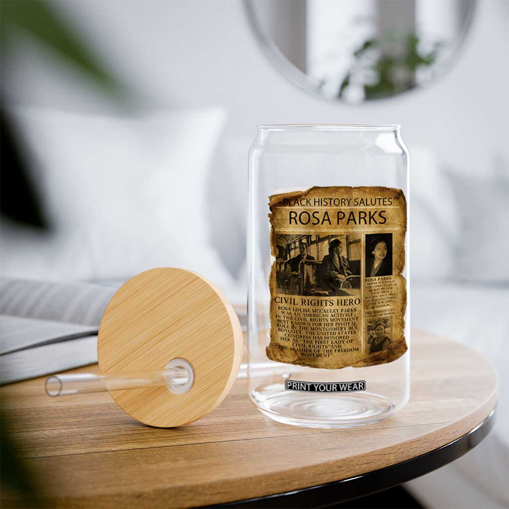 Rosa Parks Glass Can Female Empowerment History Gift TS12 Print Your Wear