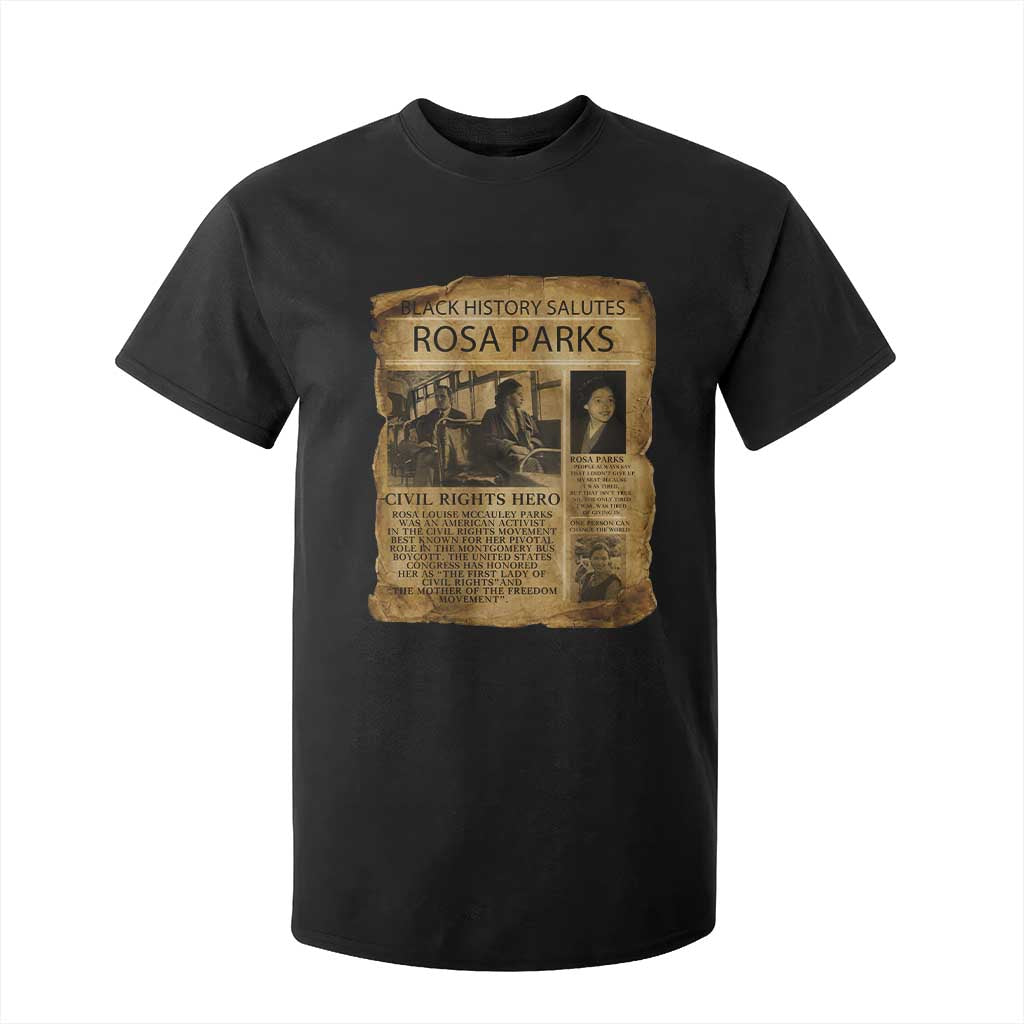 Rosa Parks T Shirt For Kid Female Empowerment History Gift TS12 Black Print Your Wear