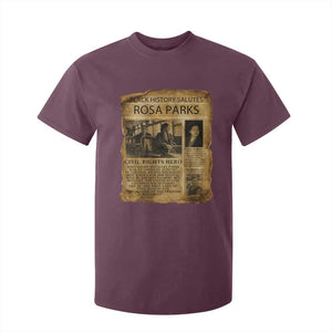 Rosa Parks T Shirt For Kid Female Empowerment History Gift TS12 Maroon Print Your Wear