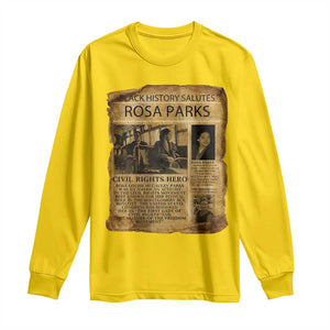 Rosa Parks Long Sleeve Shirt Female Empowerment History Gift TS12 Daisy Print Your Wear