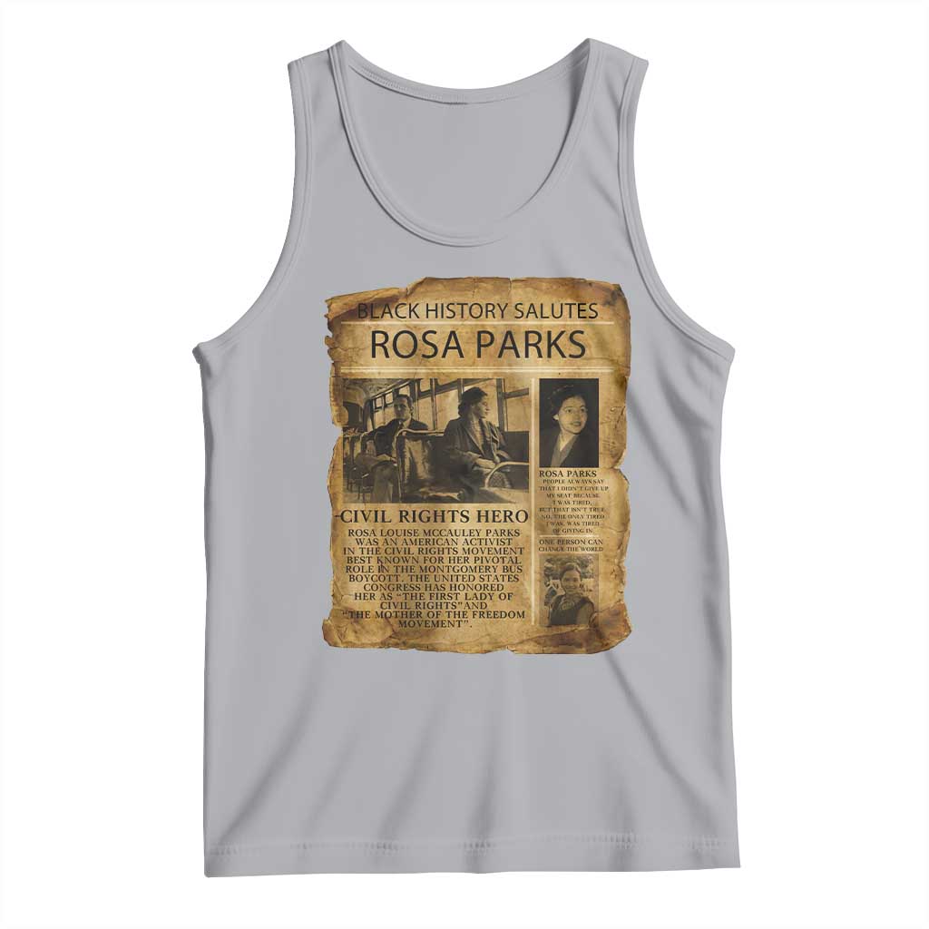 Rosa Parks Tank Top Female Empowerment History Gift TS12 Athletic Heather Print Your Wear