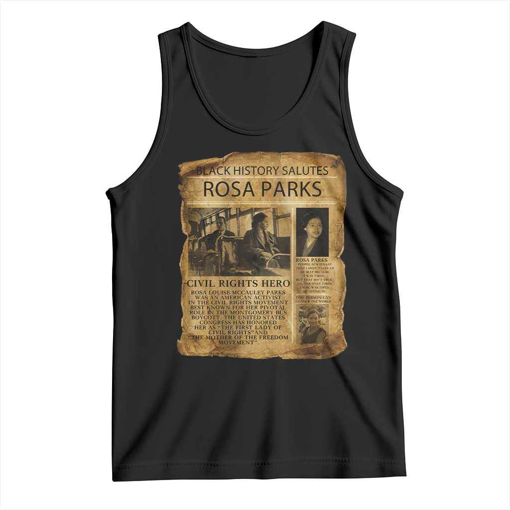 Rosa Parks Tank Top Female Empowerment History Gift TS12 Black Print Your Wear