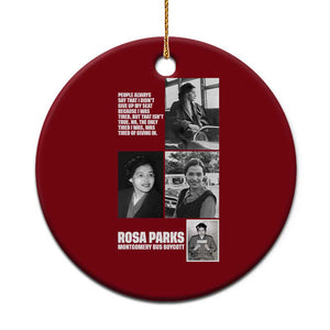 Rosa Parks Ceramic Ornament Strong Black Woman Leader TS12 1pc Red Print Your Wear