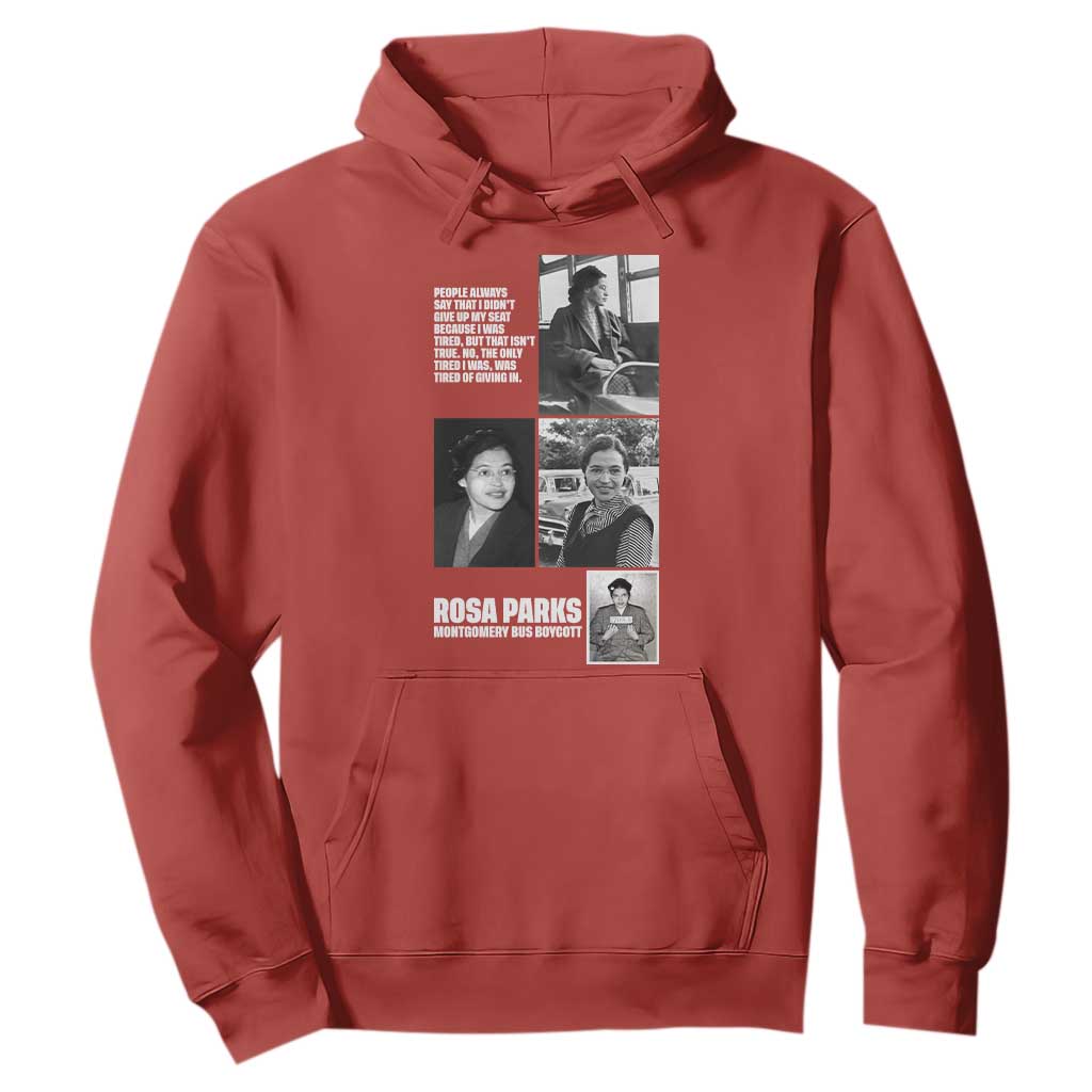 Rosa Parks Hoodie Strong Black Woman Leader TS12 Red Print Your Wear
