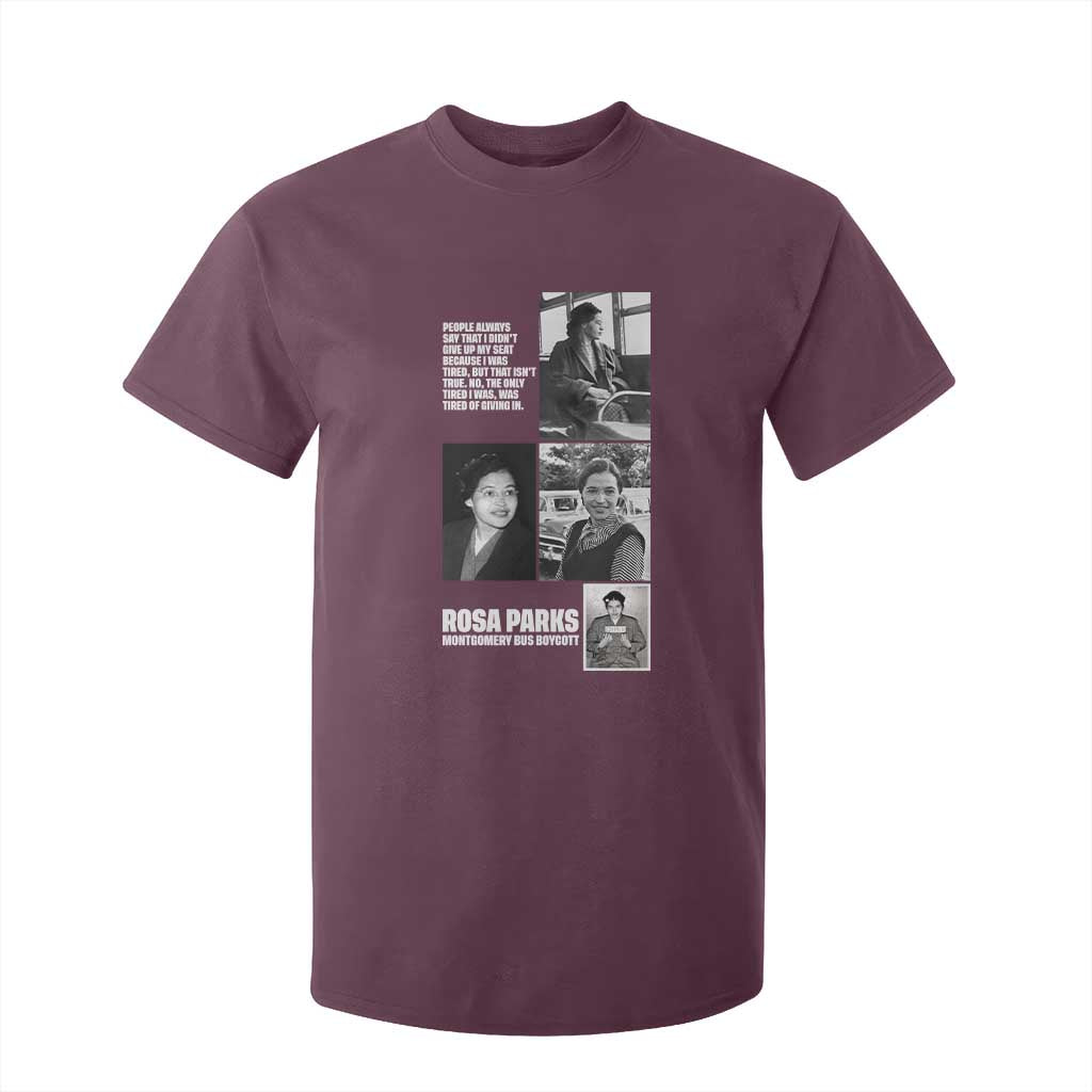 Rosa Parks T Shirt For Kid Strong Black Woman Leader TS12 Maroon Print Your Wear