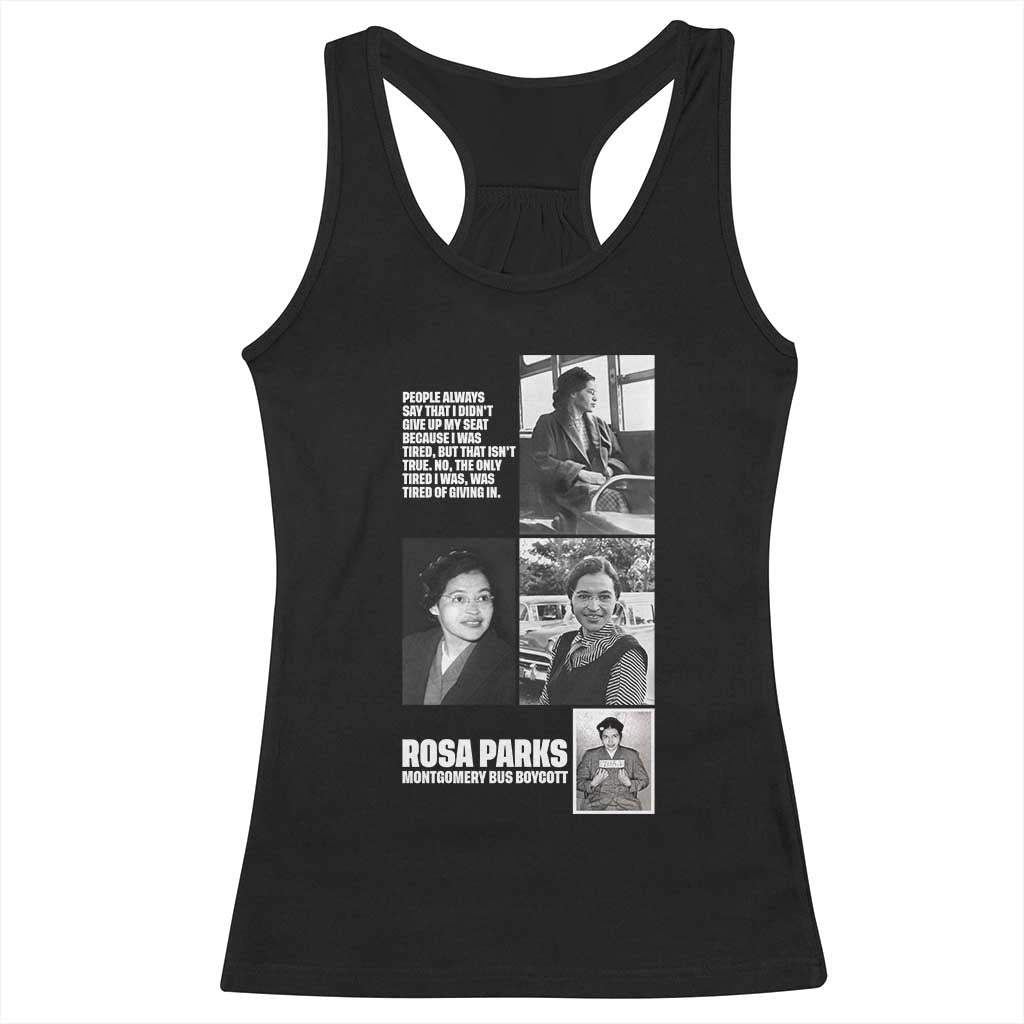 Rosa Parks Racerback Tank Top Strong Black Woman Leader TS12 Black Print Your Wear
