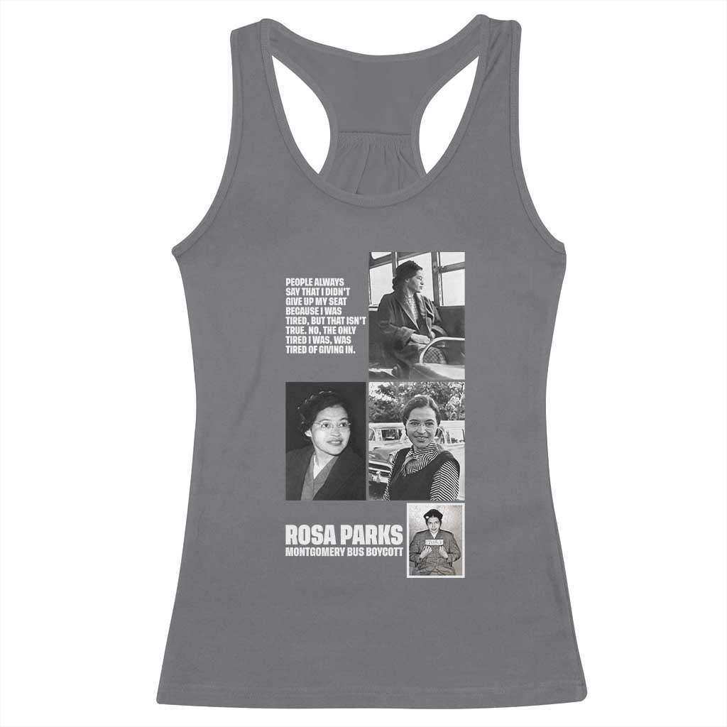Rosa Parks Racerback Tank Top Strong Black Woman Leader TS12 Charcoal Print Your Wear