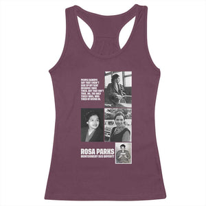 Rosa Parks Racerback Tank Top Strong Black Woman Leader TS12 Maroon Print Your Wear