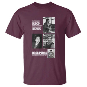 Rosa Parks T Shirt Strong Black Woman Leader TS12 Maroon Print Your Wear