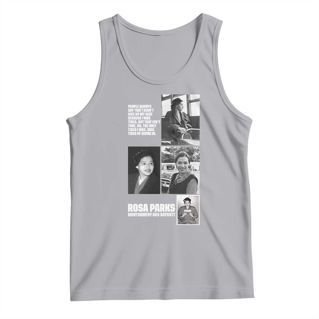 Rosa Parks Tank Top Strong Black Woman Leader TS12 Athletic Heather Print Your Wear
