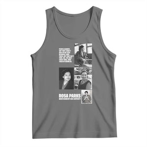 Rosa Parks Tank Top Strong Black Woman Leader TS12 Black Heather Print Your Wear