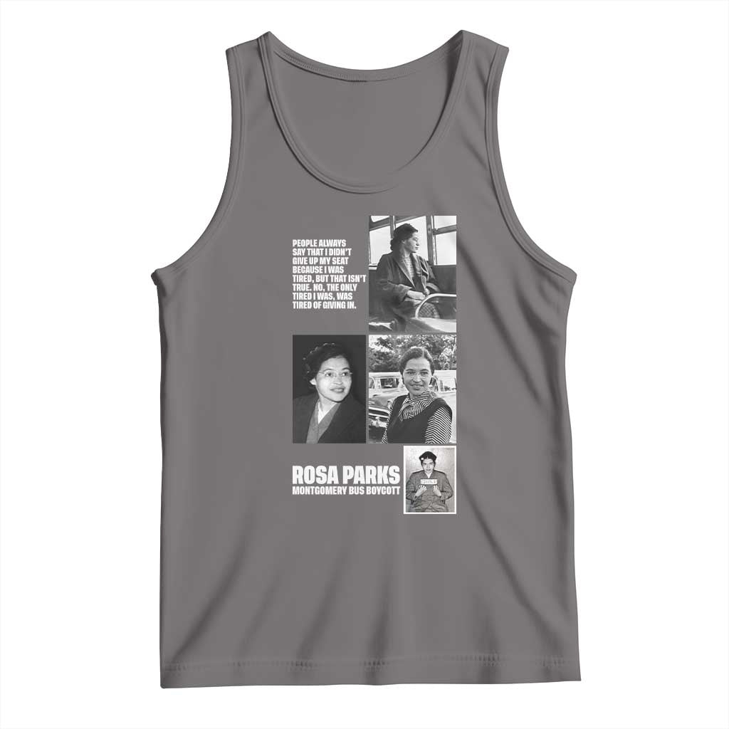 Rosa Parks Tank Top Strong Black Woman Leader TS12 Deep Heather Print Your Wear
