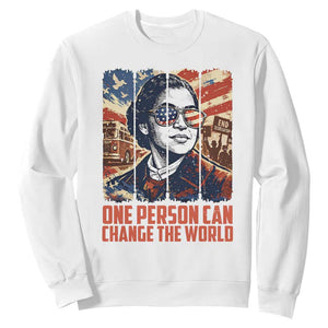 Rosa Parks Civil Rights Legacy Sweatshirt One Person Can Change The World TS12 White Print Your Wear