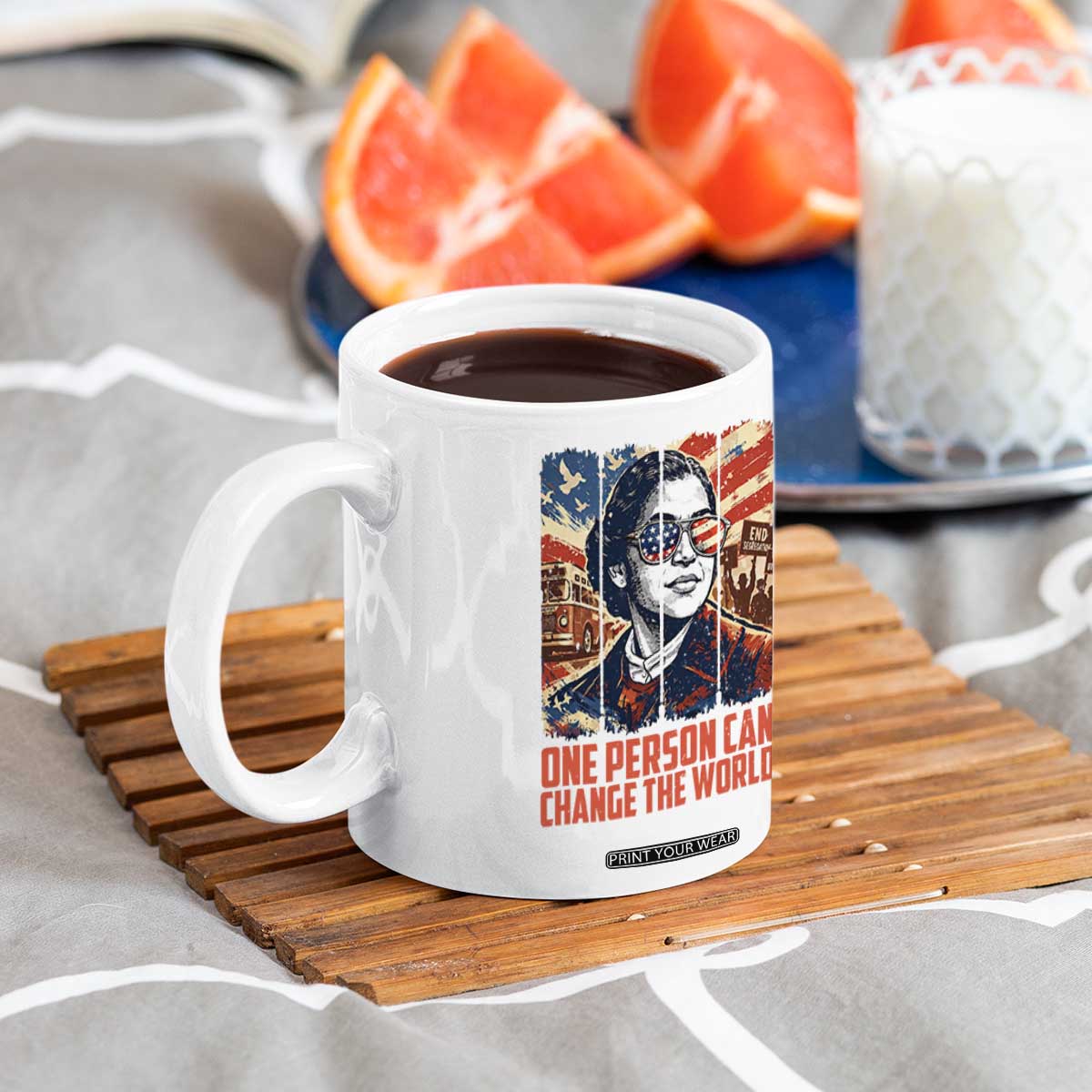 Rosa Parks Civil Rights Legacy Coffee Mug One Person Can Change The World TS12 Print Your Wear