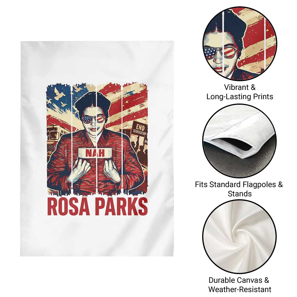 Nah Rosa Parks Garden Flag Black History Month Gift TS12 Print Your Wear