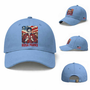 Nah Rosa Parks Baseball Cap Black History Month Gift TS12 Baseball Cap Universal Fit Light Blue Print Your Wear