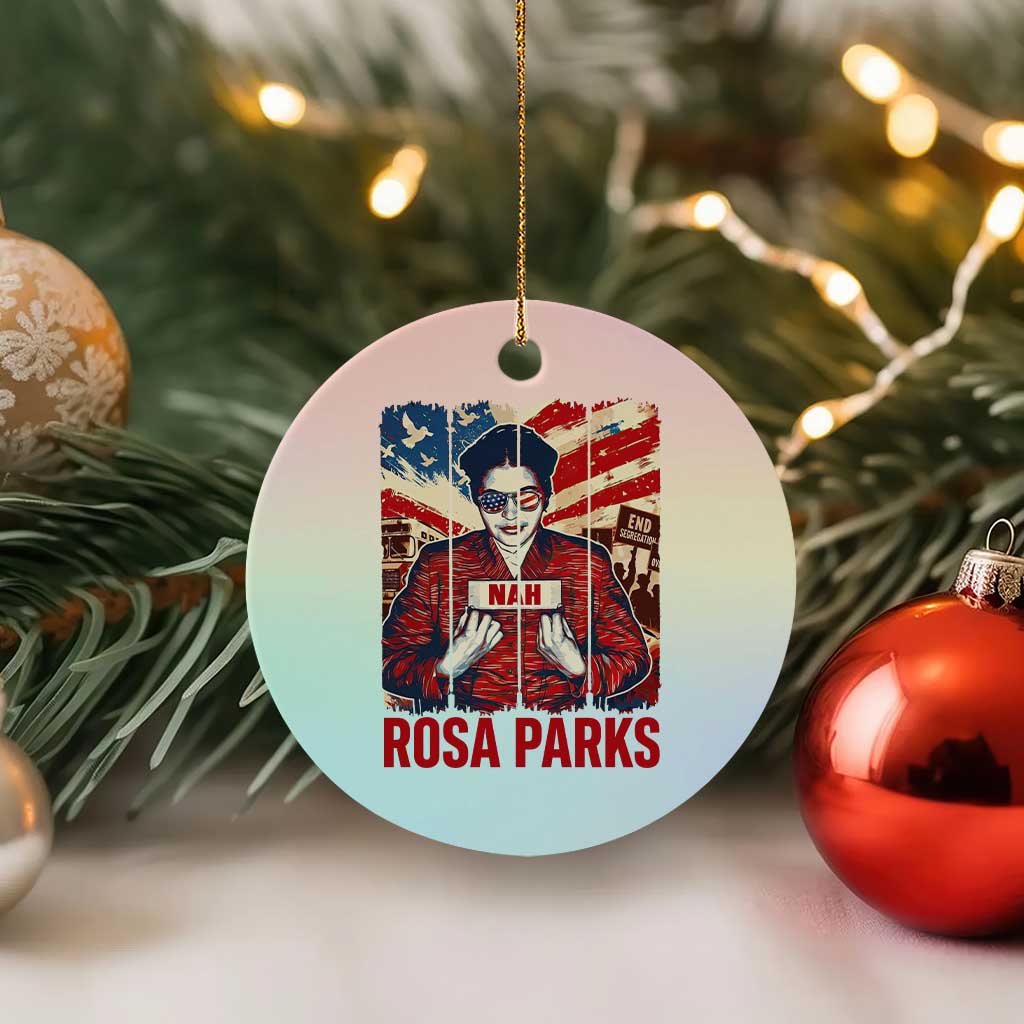 Nah Rosa Parks Ceramic Ornament Black History Month Gift TS12 1pc Pastel Print Your Wear