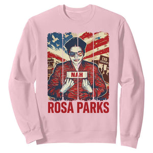Nah Rosa Parks Sweatshirt Black History Month Gift TS12 Light Pink Print Your Wear
