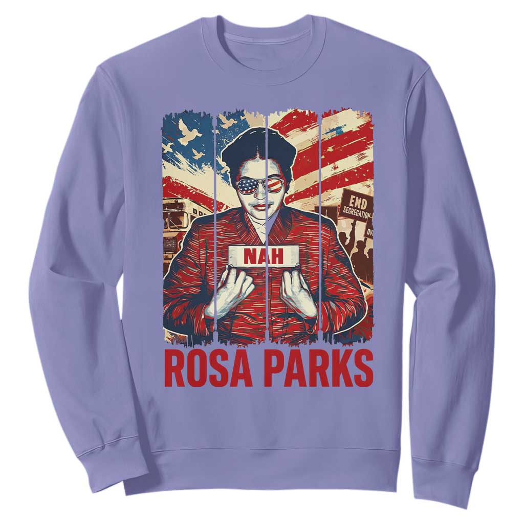 Nah Rosa Parks Sweatshirt Black History Month Gift TS12 Violet Print Your Wear