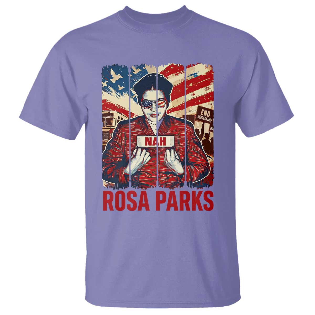 Nah Rosa Parks T Shirt Black History Month Gift TS12 Violet Print Your Wear