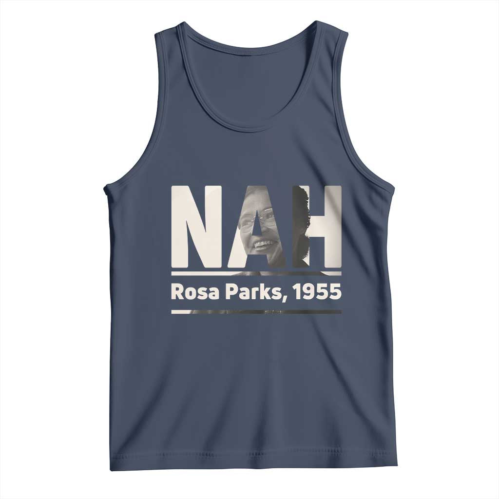 Nah Rosa Parks Tank Top Female Empowerment American History TS12 Navy Print Your Wear