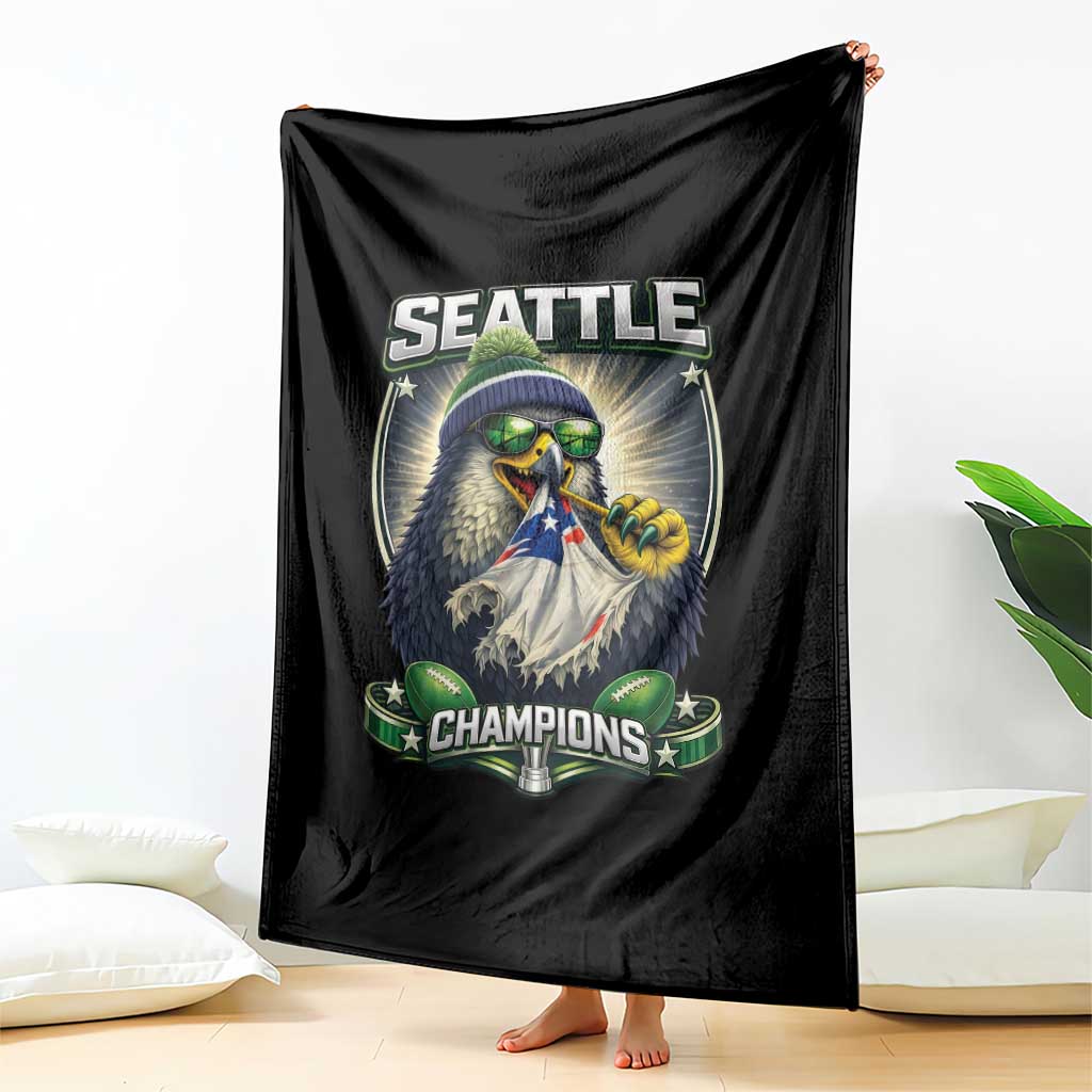 Seattle Champions Fan Pride Throw Blanket Football Fan Gift TS12 Print Your Wear