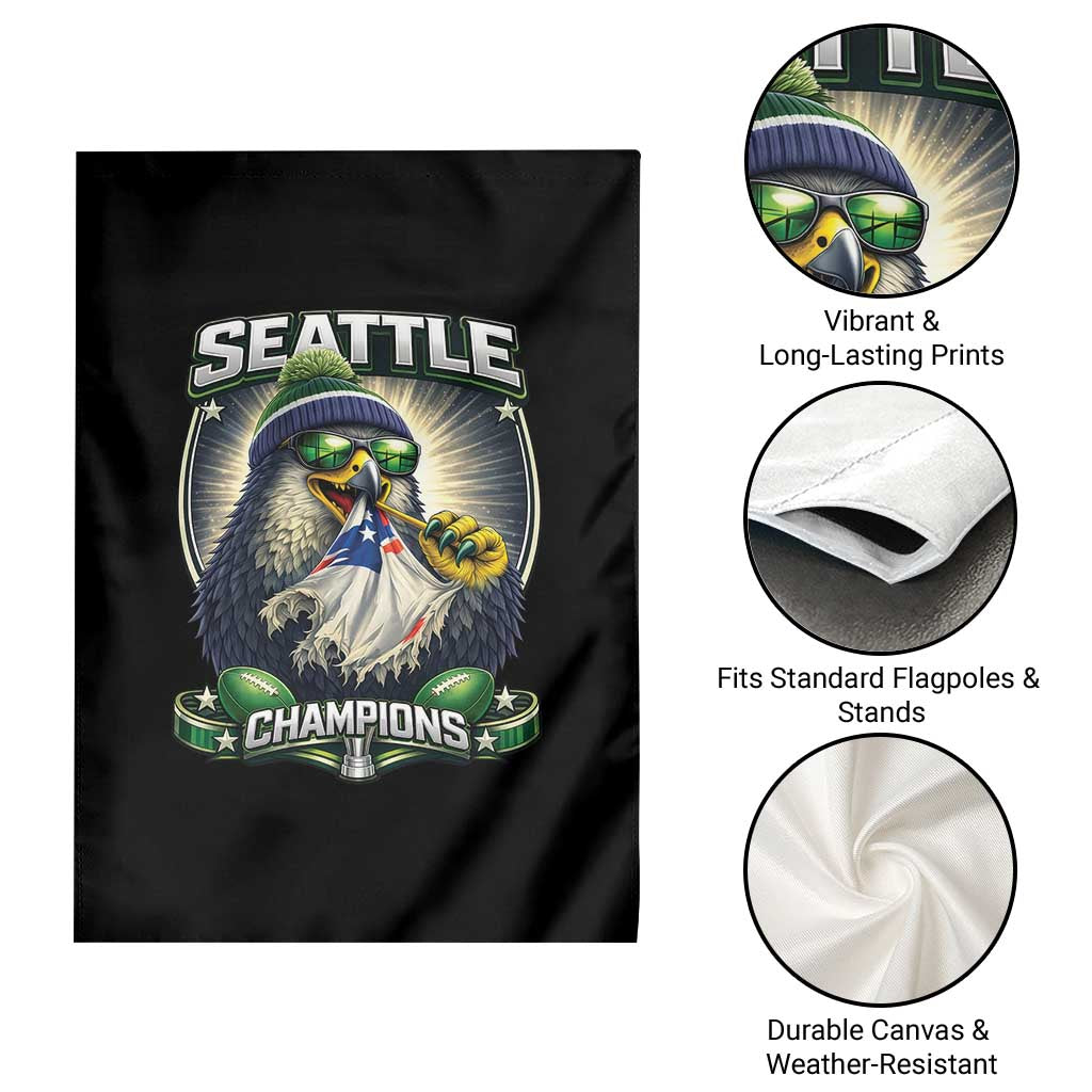 Seattle Champions Fan Pride Garden Flag Football Fan Gift TS12 Print Your Wear