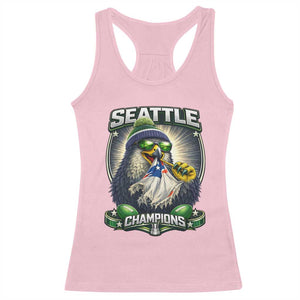 Seattle Champions Fan Pride Racerback Tank Top Football Fan Gift TS12 Light Pink Print Your Wear