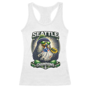 Seattle Champions Fan Pride Racerback Tank Top Football Fan Gift TS12 White Print Your Wear