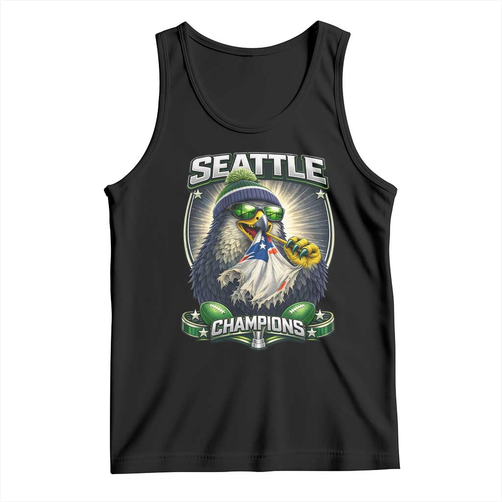 Seattle Champions Fan Pride Tank Top Football Fan Gift TS12 Black Print Your Wear